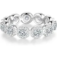 Lisandra Scott Silberring Shiny Bella Ring aus 925 Sterlingsilber, Zirkonia Steine, Glitzernd von allen Seiten – Ein Ring, der Eindruck hinterlässt