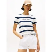 Tommy Hilfiger Kurzarmshirt SCRIPT REG C-NK SS T-SHIRT Baumwolle