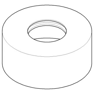 Dornbracht Rosette 092789025-33 092789025 D.85 x D.39 x 37,5 mm schwarz