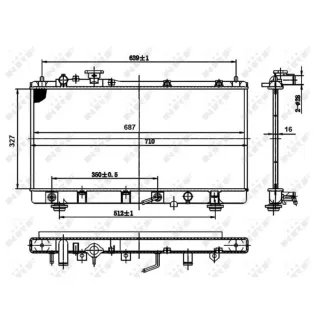 NRF Motork?hler gel?tet Mazda 323 BJ 50142