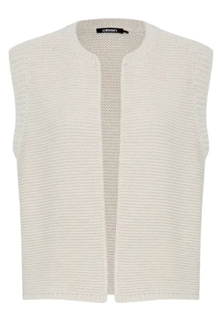 Olsen - Cardigan Sleeveless almond beige mel. - Gr. - 36