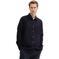 TOM TAILOR Langarmhemd in Melange Optik