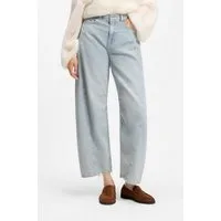 BOSS ORANGE High-waist-Jeans BALOON HR 1.0 Premium Damenmode mit Abnähern, Destroyed-Effekte