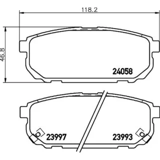 Hella Bremsbel?ge hinten Kia Sorento 1