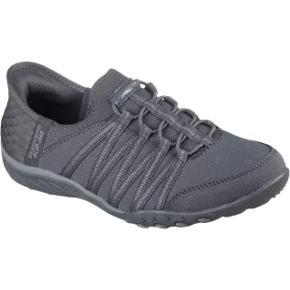 Skechers Breathe-Easy - Roll-With-Me Textil Damen Sneaker in Anthrazit