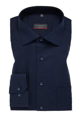 ETERNA - Hemd verlängerter Arm (68 cm) navy - Gr. - 43/Langarm - 65cm