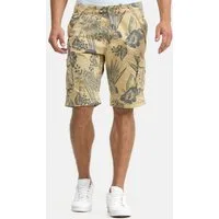 Indicode Cargoshorts Herren Albert Cargo Shorts Herrenshorts Hawaiishorts mit 6 Taschen, 100% Baumwolle
