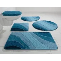 OTTO home Badematte Josie, Badvorleger, Badezimmer Teppich, Höhe 20 mm, rutschhemmend beschichtet, schnell trocknend, strapazierfähig, fußbodenheizungsgeeignet, Polyester, rechteckig, Badteppich, Badematten, rechteckig, rund & als 3-tlg. Set erhältli