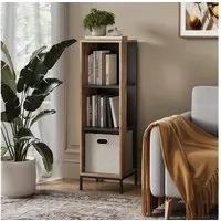 Vicco Bücherregal Eliza, Viking Oak, 36 x 120 cm mit 3 Fächern, 1-tlg.
