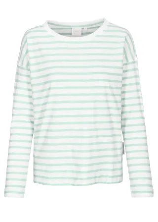 THE FASHION PEOPLE - Longsleeve striped 566 pistachio stripe - Gr. - XXL
