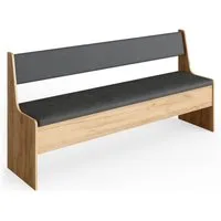 Vicco Sitzbank Roman, Goldkraft Eiche/Anthrazit, 166.6 x 41.5 cm (1-St)