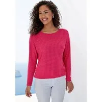 Vivance Langarmshirt aus sommerlicher Strickqualität mit Gummizug im Bund