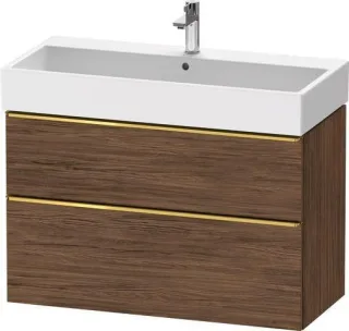 Duravit D-Neo Waschtischunterbau wandhängend Nussbaum dunkel Matt 984x442x625 mm - DE4374034210000 DE4374034210000