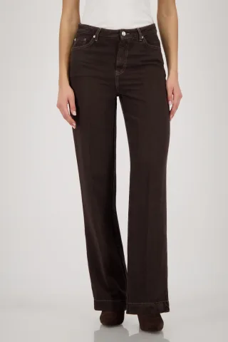 monari - Straight-Leg-Hose dark chocolate - Gr. - 46