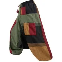 KUNST UND MAGIE Haremshose Damen Harem Hose Bunt Aladin Haremshose Pluderhose Pumphose Goa Hippie