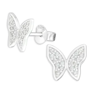 Schmetterling Ohrringe aus 925 Silber