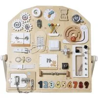 vertbaudet Lernspielzeug Activity-Board aus Holz FSC®