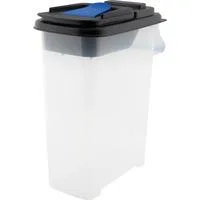 Pelletbehälter, Aufbewahrungsbox transparent/schwarz