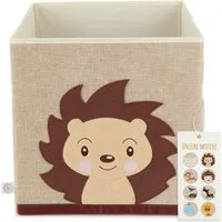BIECO Spielzeugtruhe Aufbewahrungsbox Kinder Igel 36L faltbar 33x33 Kallax Boxen Spielzeug
