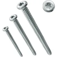 PARCO Fensterrahmenschraube Typ Pan Head, Silverline, TX30, 7,5x182mm & weitere - 100 Stück, Hohe Belastbarkeit, Einfache Montage, Doppeltes Gewinde