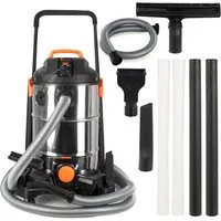 COIL Teichschlammsauger Schlammsauger, Poolreiniger Staubsauger, Teichreiniger, 1400 W, Tank (35l), Saugleistung: 18 KPa, + Entwässerungspumpe 600W