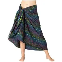 PANASIAM Sarong Pareo Tuch aus Viskose - blickdichtes Unisex Strandtuch & Wickelkleid, Viskose, in Größe L & XL - Wickelrock oder Bikini Cover-up für Damen & Herren