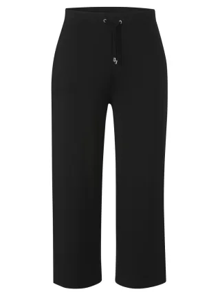 VIA APPIA DUE - 7/8-Hose mit weitem Bein und hohem Bund schwarz - Gr. - 44