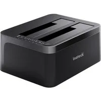 Inateck Festplatten-Dockingstation USB 3.0, SATA Dual-Schacht Docking