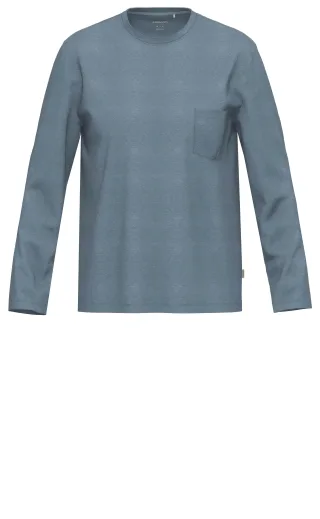 AMMANN - Org Linköping Oberteil 1/2 Arm denim - Gr. - S