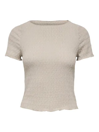 ONLY - ONLILSE S/S TOP STRUCTURE JRS NOOS Silver Lining - Gr. - S