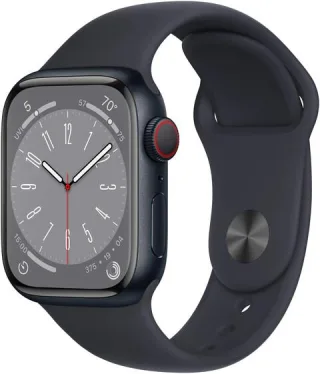 Apple Watch Series 8 41mm GPS Aluminiumgehäuse mitternacht Sportarmband mitternacht