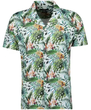 RAGMAN - Softknit Jerseyhemd, modern fit gemustert - Gr. - L