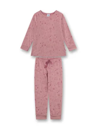 Sanetta - Schlafanzug lang dark rose - Gr. - 092