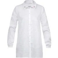 MarJo Longbluse Bluse Katja-Malika langarm weiß