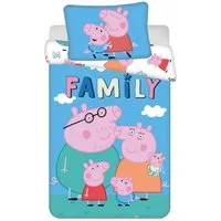 Jerry Fabrics Kinderbettwäsche Peppa Pig Set für Kinderbett 100x135 cm + 40x60 cm