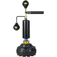 COSTWAY Standboxsack, mit 360° Reflexstange & 2 Speedbällen