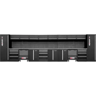 KS TOOLS Werkstatt-Schranksystem, gerade, 6640 x 500 mm, Variante 1 - 866.6245