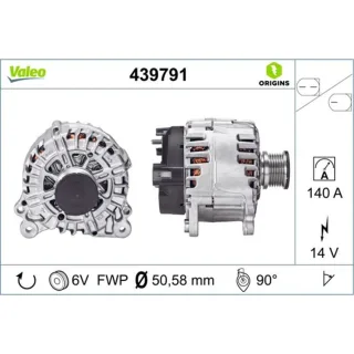 Valeo Lichtmaschine 140A Audi Seat Skoda VW 439791