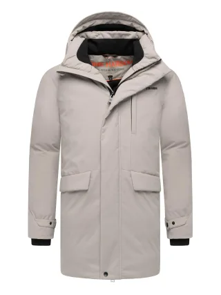 Stone Harbour Herren Winterjacke Emriis mit Fleecefutter & Kapuze