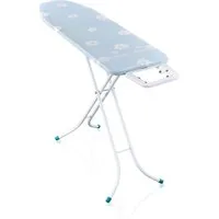 Leifheit Bügelbrett Bügeltisch Classic M Basic, Bügelfläche 38.0x120.0 cm, Höhenverstellbar, Bügelfläche 120 x 38 cm, feste Bügeleisenablage