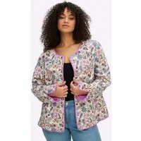Sheego Blusenblazer Steppblazer Langarm