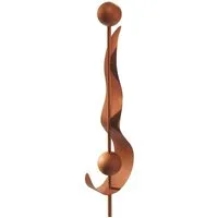 Kobolo Gartenstecker Dekostecker RUSTY DROPS in Rostoptik aus Metall (1 Stück)
