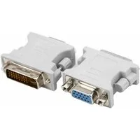 Bolwins H63 DVI zu VGA Adapter DVI-D (24+1) Stecker - VGA Buchse 15pol für PC Computer-Adapter DVI-D 24+1 Stecker zu VGA 15-pol Buchse, 0 cm, Plug & Play, Adapter für Analog-Digital-Umwandlung