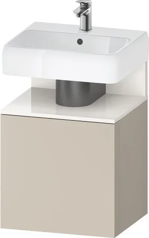 Duravit Qatego Waschtischunterbau wandhängend Taupe Supermatt 490x420x645 mm - QA4077R22830000 QA4077R22830000