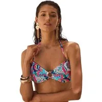 Love & Roses Bandeau-Bikini-Top Love & Roses Bandeau-Bikinioberteil mit Ringdetail (1-St)