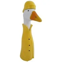 Figurendiscounter Gartenfigur Figur Gänsekopf Mantel 33cm Polyresin 33 x 9 x 5