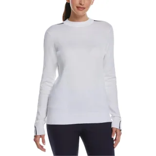 Callaway - Pullover Top für Damen, Stehkragen (Leuchtend Weiß)