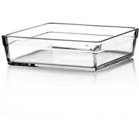 Pasabahce Auflaufform Pasabahce Borcam Auflaufform quadratisch 22,7x22,7x6,5 cm, Borosilikatglas