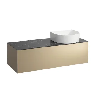 LAUFEN Waschtischunterschrank SONAR f.WT H812340/1/2/3 1 Schubl 1175x455 Ausschn re Gold? Marqui H4054230341401