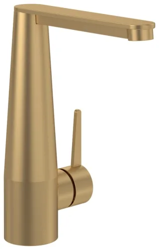 Villeroy & Boch Waschtischarmatur Conum 49x210x174mm m Push-Open-Ablaufgarnitur Brushed Gold TVW12700400076
